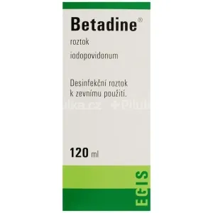 Betadine dezinfekčný roztok 100 mg/ml sol der (fľ.plast.) 1x120 ml #131877