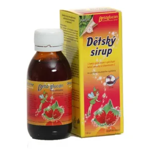 Liečivé rastliny Detský sirup Beta Glucan s jahodovou prichuťou a vitamínom C 100 ml