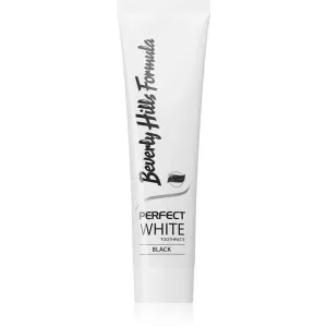 Beverly Hills Formula Perfect White Black bieliaca zubná pasta s aktívnym uhlím pre svieži dych príchuť Fresh Mint 100 ml #871696