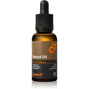 beviro Ošetrujúci olej na fúzy s vôňou grepu, škorice a santalového dreva (Beard Oil) 30 ml