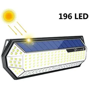 LEDSolar 196 solární venkovní světlo svítidlo, 196 LED se senzorem, bezdrátové, 4W, studenáLEDSolar 196 solárne vonkajšie svetlo svietidlo, 196 LED so senzorom, bezdrôtové, 4 W, studené