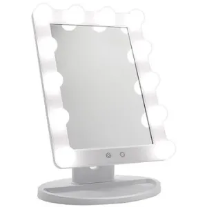 Kozmetické zrkadlo HOLYWOOD s LED žiarovkami biele