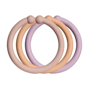 BIBS Loops závesné krúžky Blush / Peach / Dusky Lilac 12 ks