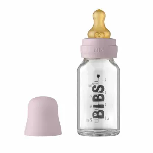 BIBS Baby Glass Bottle 110 ml dojčenská fľaša Dusky Lilac 110 ml