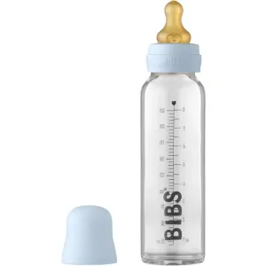 BIBS Baby Glass Bottle 225 ml dojčenská fľaša Baby Blue 225 ml