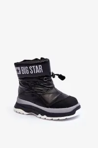 Children's Insulated Snow Boots with Zipper Black Big Star