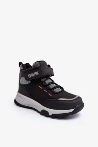 Black Big Star Children's Memory Foam Shoes