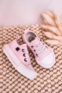Children's classic sneakers Big Star - light pink