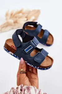 Children's comfortable sandals Big Star - dark blue #5306417