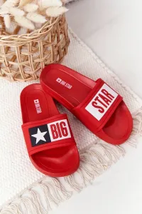 Children's summer slippers Big Star - red #4760990