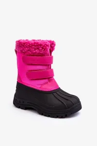 Children's Velcro Snow Boots Big Star Fuchsia