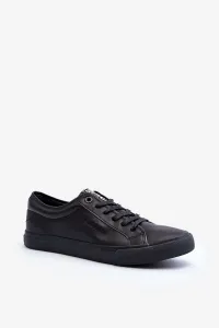 Men's eco leather sneakers Black Big Star #8955066