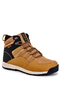 Men's trekking insulated shoes Big Star KK174373 Camel #5355931