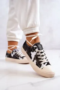 Women's Classic Big Star Sneakers - White/Grey #5306463