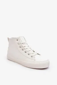 Women's insulated sneakers with zipper White Big Star