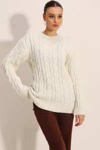 Bigdart 15849 Thick Knit Knitwear Sweater - White