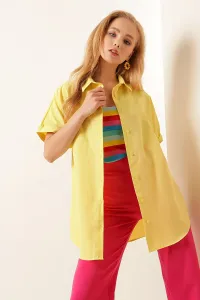 Bigdart 20120 Oversize Short Sleeve Shirt - Yellow