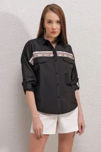 Bigdart 20147 Embroidered Shirt - Black