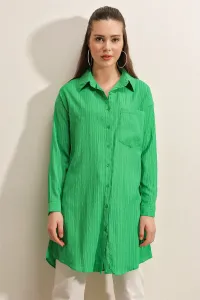 Bigdart 5884 Long Woven Shirt - Green #7478434