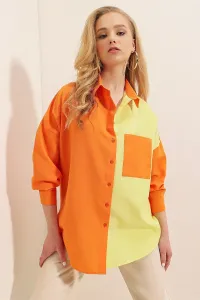 Bigdart 20116 Color Block Shirt - Orange