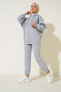 Bigdart 55434 Oversize Tracksuit Set - Gray