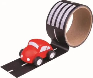 Lepiaca páska s motívom cesty a autíčkom ROAD