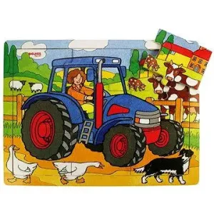 Drevené puzzle - Traktor