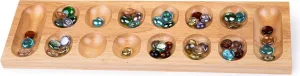 Dřevěná hra s kamínky MAN-KALA vícebarevná