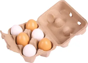 Vajíčka v krabičce LURO hnědé/bílé