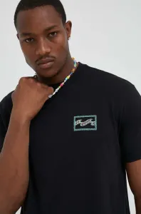Bavlnené tričko Billabong čierna farba, s potlačou #8751706