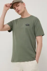 Bavlnené tričko Billabong zelená farba, s nášivkou #217298