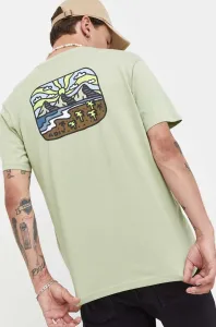 Bavlnené tričko Billabong zelená farba, s potlačou #8764290