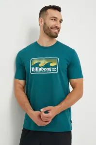 Bavlnené tričko Billabong zelená farba, s potlačou #249777