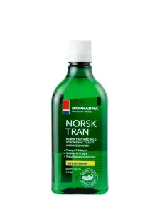 Bio Pharma Nórsky rybí olej s prírodnou citrónovou príchuťou - Norsk Tran 375 ml