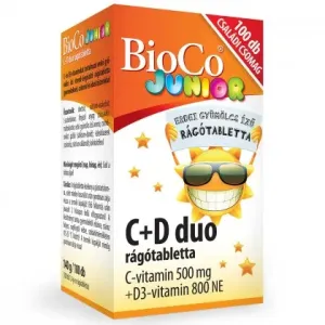 BioCo C+D duo Junior žuvacie tabletky lesne ovocie 100 ks