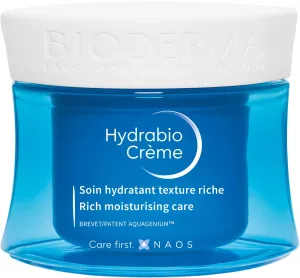 BIODERMA Hydrabio Rich Cream 50 ml denný pleťový krém pre ženy na zmiešanú pleť; na dehydratovanu pleť
