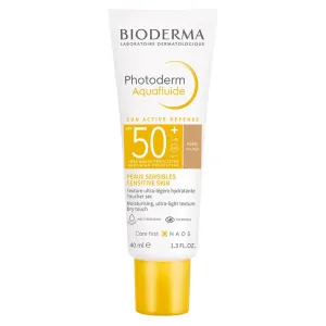 BIODERMA Photoderm Aquafluid Tinted SPF50+ 40 ml opaľovací prípravok na tvár Golden na všetky typy pleti; na normálnu pleť