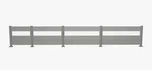 Biohort Zástena na ochranu súkromia akryl 90 cm (šedý kremeň metalíza) - rôzne dĺžky dĺžka 150 cm