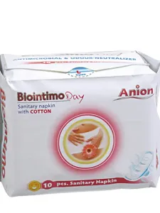 Aniónové  denné hygienické vložky s krídlami Biointimo Anion 10 ks