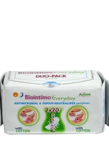 Biointimo Anion intímky na každý deň DUOPACK aniónové slipové hygienické vložky 2x20 ks (40 ks)