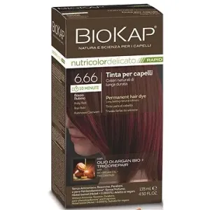 BIOKAP Delicato Rapid Farba na vlasy – 6.66 Rubínovo-červená 135 ml