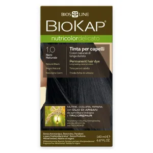 Biokap NUTRICOLOR DELICATO - farba na vlasy - 1.00 Čierna prírodná 140 ml