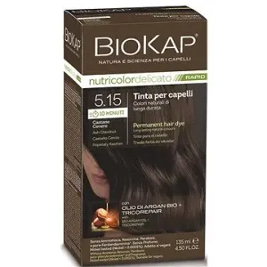 BIOKAP Delicato Rapid Farba na vlasy – 5.15 Popolavo-gaštanová 135 ml