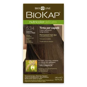 Biokap NUTRICOLOR DELICATO - farba na vlasy - 5.34 Medová gaštanová 140 ml