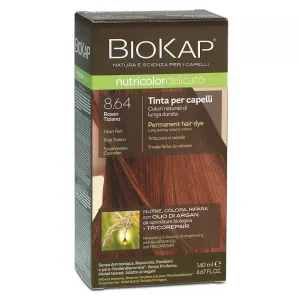 BIOKAP Nutricolor Delicato Farba na vlasy – 8.64 Tizianovo-červená 140 ml