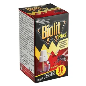 BIOLIT Plus Tekutá náplň citrón na komáre a muchy 30 nocí 27 ml
