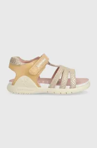 Detské kožené sandále Biomecanics béžová farba #7522163