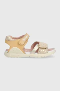 Detské kožené sandále Biomecanics béžová farba #7501253
