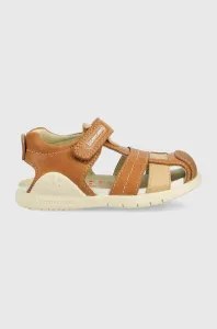 Detské kožené sandále Biomecanics hnedá farba
