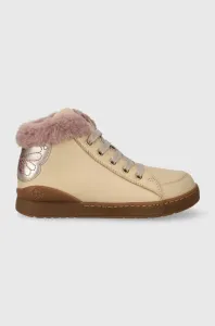 Detské zimné topánky Biomecanics béžová farba #8766675